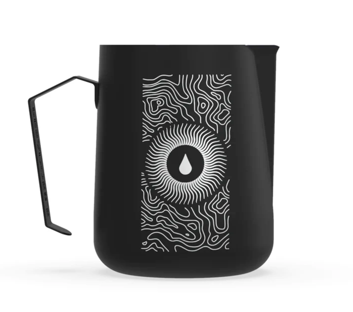 PESADO Milk Pitcher "Black Ripple" (pointed spout)